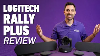 logitech rally plus video conferencing room system for large room