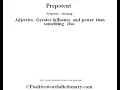 Prepotent definition Prepotent meaning