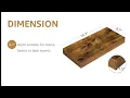 QEEIG Floating Bathroom Shelves 15 7x6 7in Wall Mounted Rustic Brown Shelf Set of 2