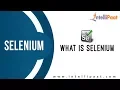 What is Selenium Selenium Tutorial Online Selenium Training Intellipaat