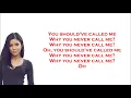 Jhene Aiko - Never Call Me ( LYRICS + AUDIO)
