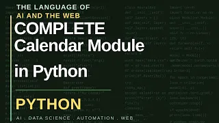 Calendar Module in Python Standard Library