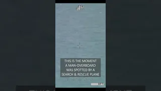 Man-overboard spotted in shark-infested waters #shorts