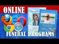 Online Funeral Programs Easy Editor