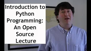 Introduction to Python Programming An Open Source Lecture Science