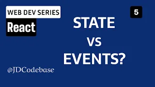 State Event Handling in React - React Tutorial for Beginners Web Development Series JDCodebase