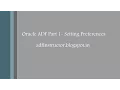 Oracle ADF Part 1 - Setting Preferences