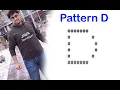 pattern in java pattern letter D