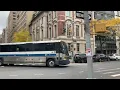MTA Bus Company 2005-2007 MCI D4500CL On The BxM10 Arriving Turning 5th Avenue