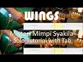 Lagu WINGS - Misteri Mimpi Syakila - Guitar Solo Tutorial with TAB