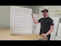 Aluminum Hinged Gable Vent Looks Like a Regular Vent But Opens Up For Easy Attic Access