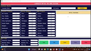 Make Billing Software Using Python Tkinter With Source Code