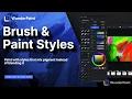 Brushes paint that mixes like paint with tips you draw yourself WunderPaint for WordPress