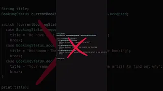 Switch statements is BAD Do THIS instead