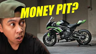 My Cheap Sportbike needs 4150 in parts Kawasaki Ninja 650R Supertwin Build