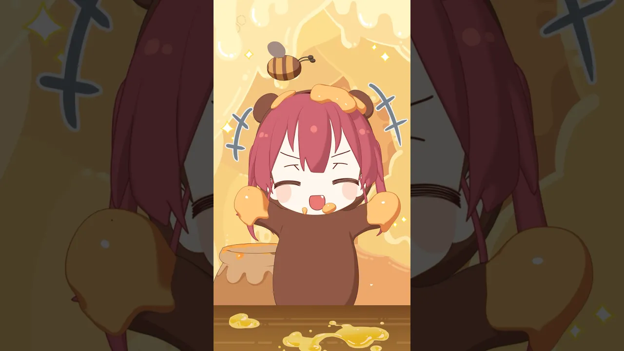クマリンのハチミツ集め🍯ハチが来て絶体絶命！？🐝🐻#shorts #funnyvideo