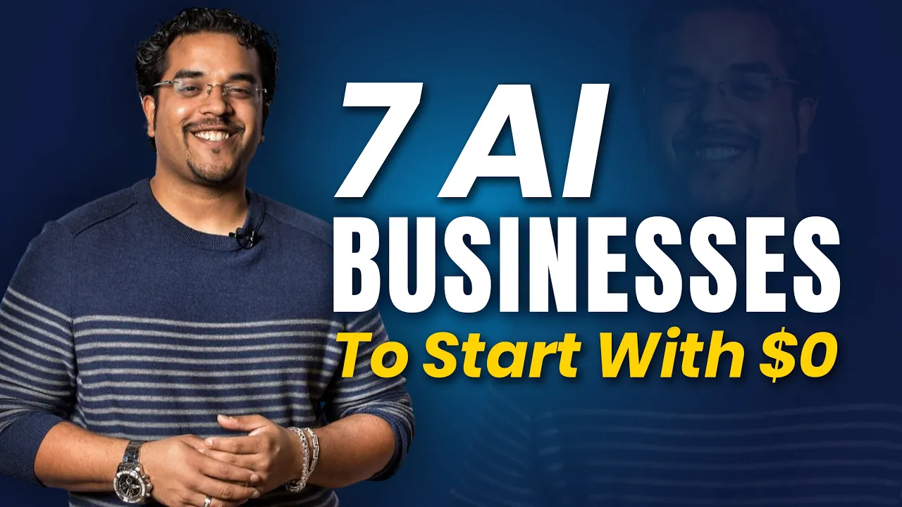 5 AI Business Ideas Anyone Can Start From Home YouTube video preview