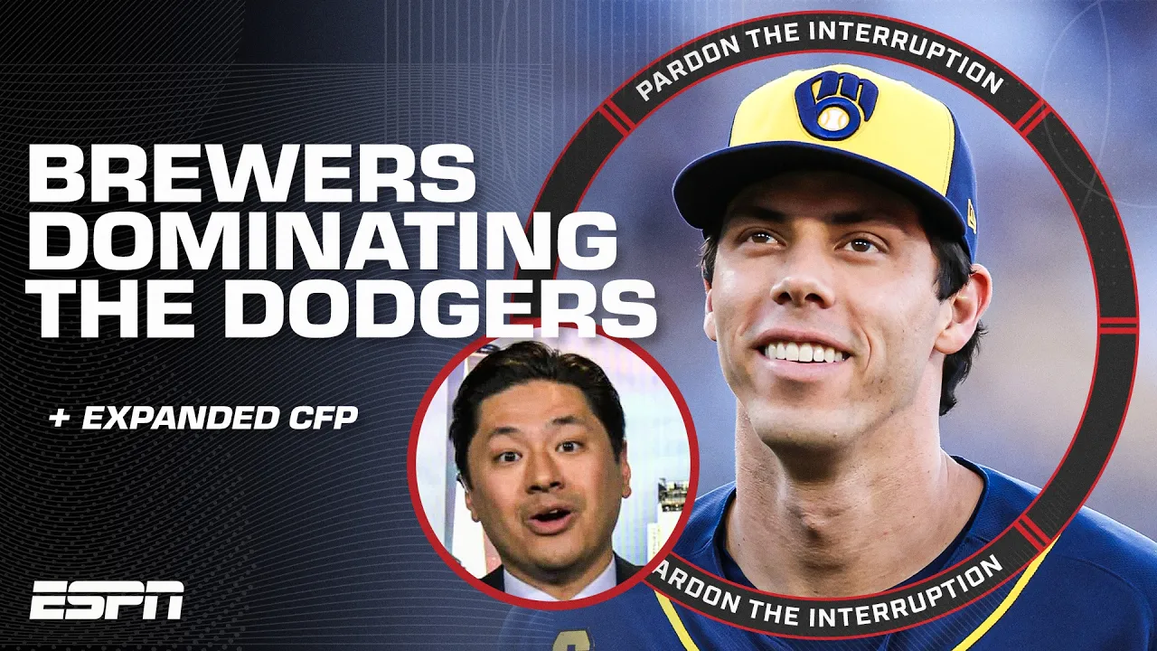 Brewers vs. Dodgers & Rays vs. Guardians reaction 🍿 + Expanded College Football Playoff | PTI