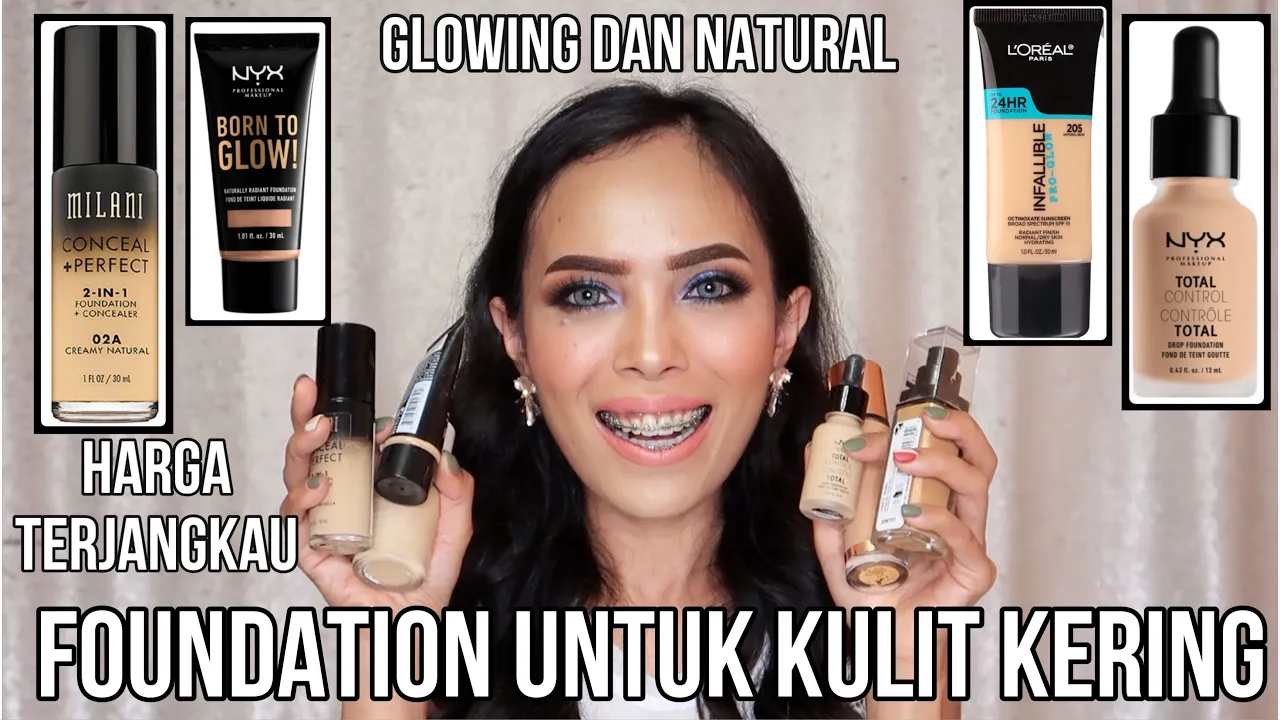 DASAR MAKEUP UTK KULIT BERMINYAK PALING JUARA | MAYBELLINE | BAHASA | SADDY AULIA. 