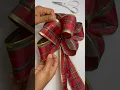 How to make a Christmas tree topper bow