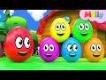 Lagu Learning Colors and Numbers Song | Colorful Eggs on the Farm | Melly Nursery Rhymes \u0026 Kids Songs