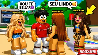 As MENINAS MANDRAKAS fizeram ROLETA do BEIJO na PRAIA do BROOKHAVEN RP Roblox