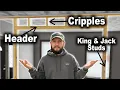 How to Frame Pocket Door Rough Opening Building a Wall with Doorway Non Load-Bearing