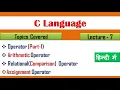 Operator in C Part-1 Lecture - 7 What is Operator in c Programming