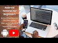 Android Tutorial Beginners 11 Description of AndroidManifest Xml file in Android