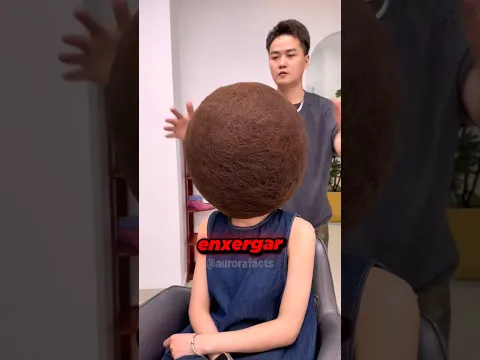 ELA FEZ UM CORTE TÃO ERRADO QUE O CABELO COBRIA TODO O ROSTO E ELA NÃO ENXERGAVA! 😱