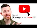 How to Change YouTube Channel Name Handle 2026
