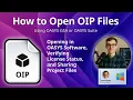 How to Open OIP Files OASYS Integrated Project