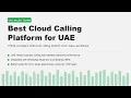 UAE Cloud Calling Platform - FreJun Guide 2026
