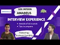 Amadeus Interview Experience SDE intern On-campus