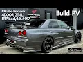 R34 4DOOR GT-R build Promotion Okubo Factory frp body kit