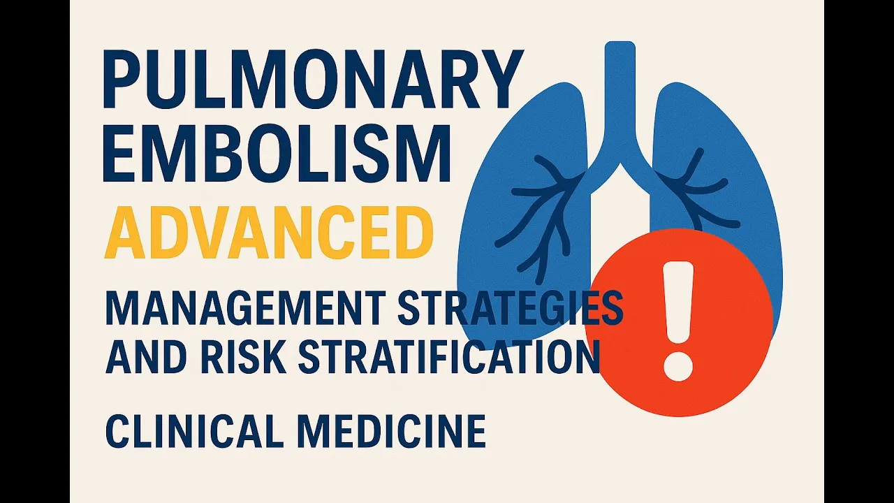 Pulmonary Embolism Advanced - Management Strategies And Risk Stratification | Clinical Medicine