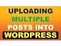 How to Upload Multiple Posts into Wordpress WP Ultimate CSV Importer