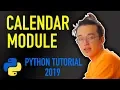 3 - how do I create a calendar in python Python tutorial for absolute beginners 2019