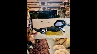 Hen Drake Merganser carving created from Riverton Yacht Club ship mast