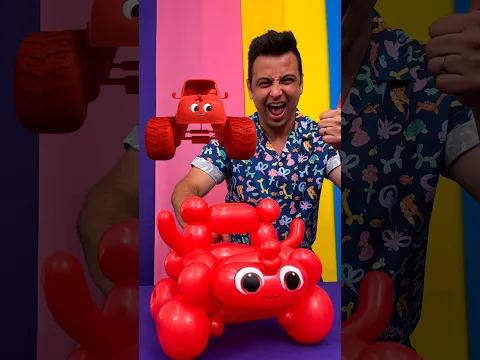 Monster Truck Balloon Craft! 🛻🎈 #morphle #challenge #art