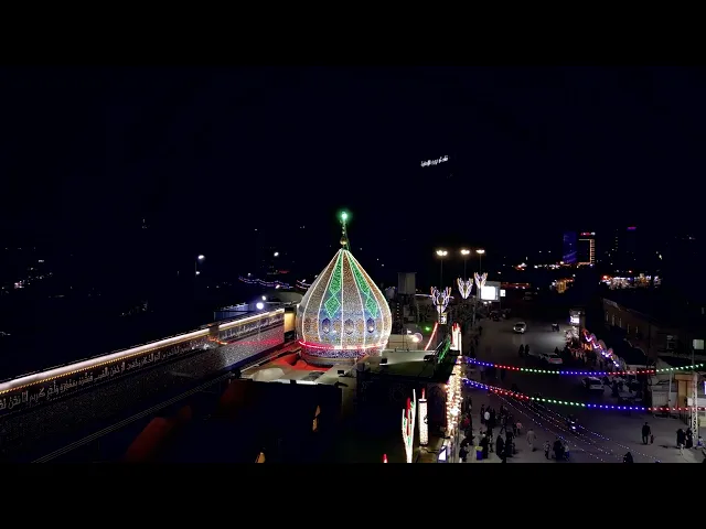 فيديوهات خام جوي (درون)  افقي لمقام الامام المهدي عج (10) بدون حقوق و بدقة 4k 60p