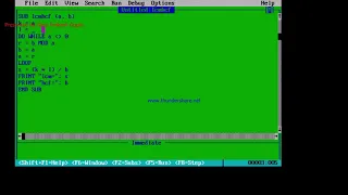 LEARN TO FIND LCM AND HCF IN QBASIC