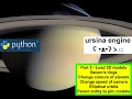 Python tutorial load 3D model for Saturn s rings - solar system