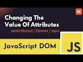 JAVASCRIPT DOM - Element setAttribute