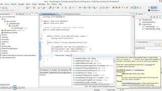 Java program to remove duplicates character from given string