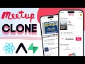 Full Stack Meetup Clone with React Native Expo and Supabase