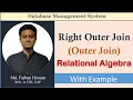Lec 52 Right Outer Join Outer Join Relational Algebra DBMS Bangla Tutorial