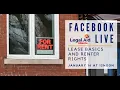 Learn about Lease Basics and Renters Rights in Georgia Facebook Live with Grace Dinger