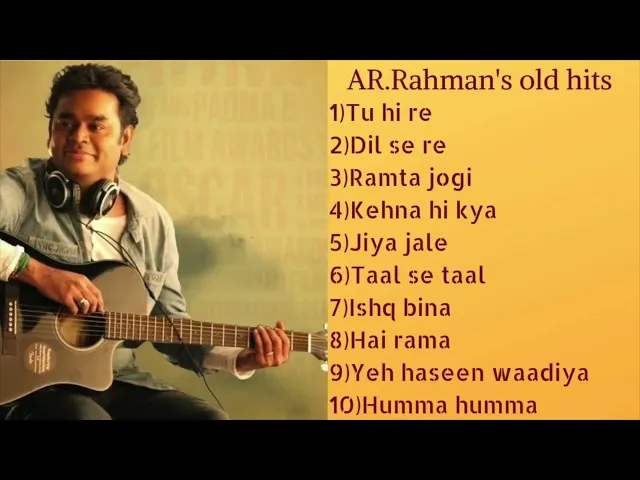 Download MP3 Best jukebox | AR.Rahman's hits |Superhit Bollywood Songs Collection | Audio Jukebox