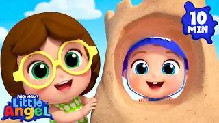 Baby John’s School Playground Beach Day! 🏖️ | Little Angel Nursery Rhymes & Kid Songs